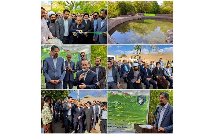 مراسم افتتاح طرح آبیاری کم فشار روستای گل از توابع بخش ماژان