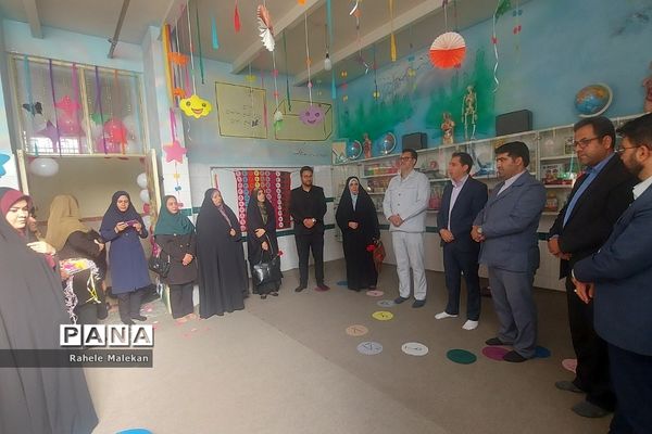 آیین افتتاحیه اتاق بازی و یادگیری در دبستان سعدی در صباشهر شهریار