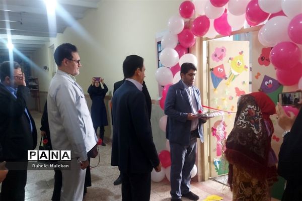 آیین افتتاحیه اتاق بازی و یادگیری در دبستان سعدی در صباشهر شهریار