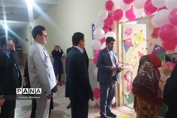 آیین افتتاحیه اتاق بازی و یادگیری در دبستان سعدی در صباشهر شهریار