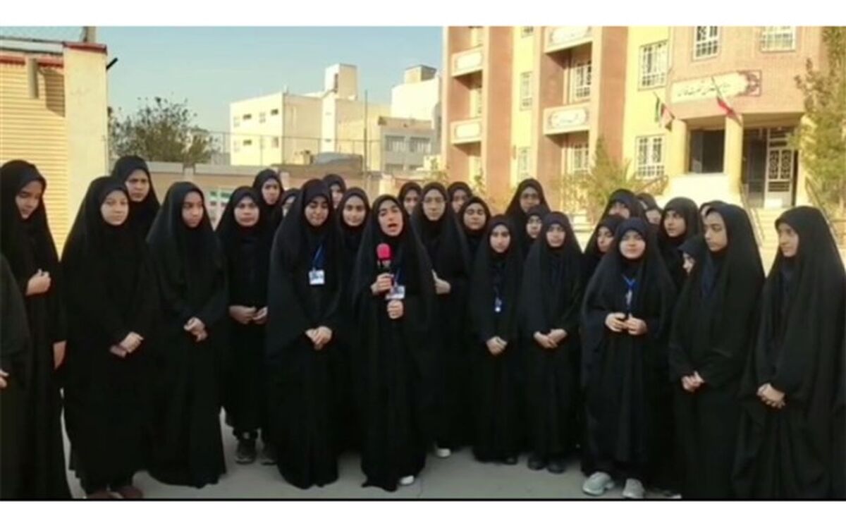 حمایت قاطع دانش‌آموزان دبیرستان حضرت فاطمه (س) از کودکان و زنان فلسطینی/فیلم