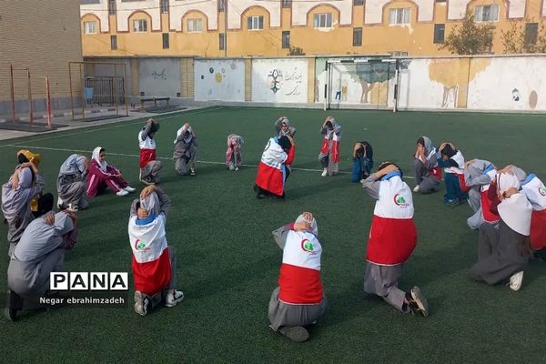 مانور پناه‌گیری و خروج اضطراری در شهرستان جاجرم