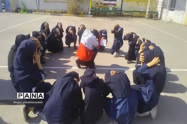 مانور پناه‌گیری و خروج اضطراری در شهرستان جاجرم