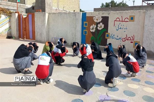 مانور پناه‌گیری و خروج اضطراری در شهرستان جاجرم