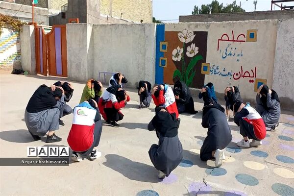 مانور پناه‌گیری و خروج اضطراری در شهرستان جاجرم