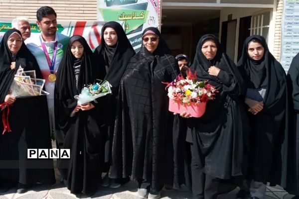 مراسم استقبال از ورزشکار مسابقات والیبال نشسته پارا آسیا مردان ایران