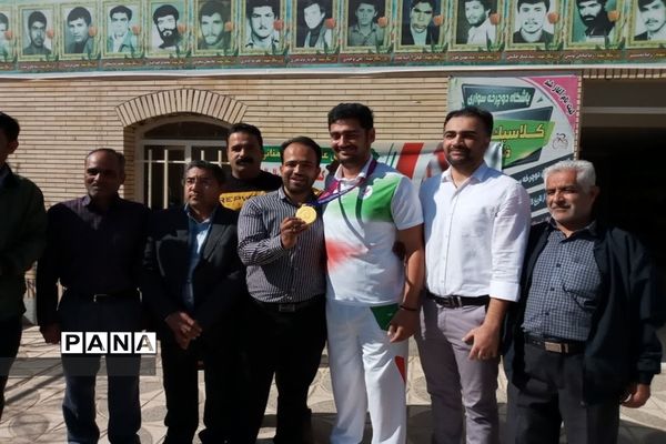 مراسم استقبال از ورزشکار مسابقات والیبال نشسته پارا آسیا مردان ایران