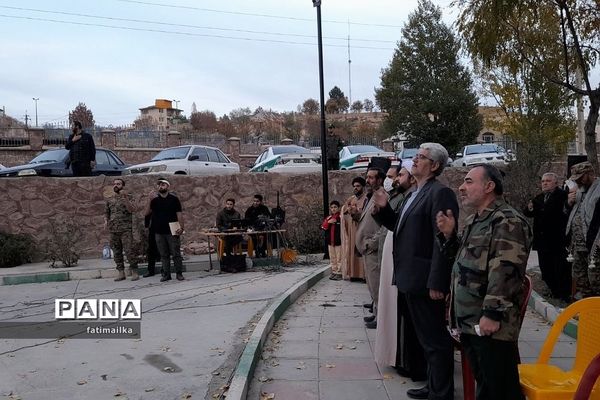 آیین گرامیداشت مراسم چهلم شهید گمنام دفاع مقدس در شهرستان فیروزکوه