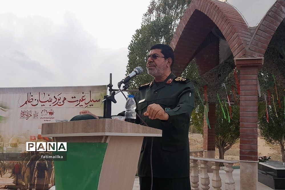 آیین گرامیداشت مراسم چهلم شهید گمنام دفاع مقدس در شهرستان فیروزکوه