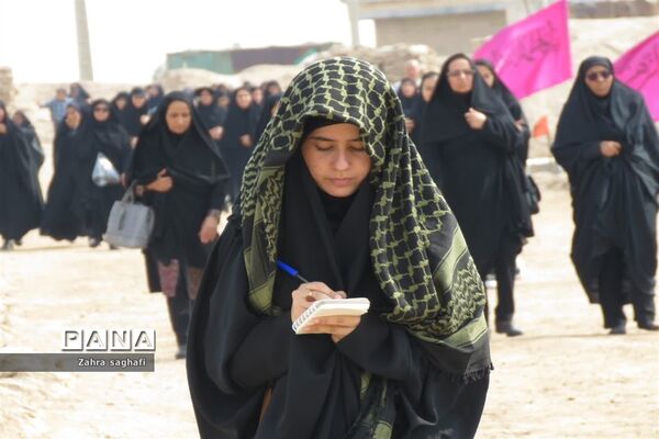 حضور دانش‌آموزان دختر هرات و مروست در یادمان شهدای شلمچه