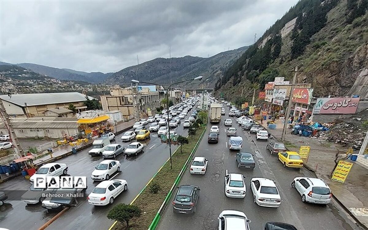 ترافیک نیمه سنگین در چالوس و هراز
