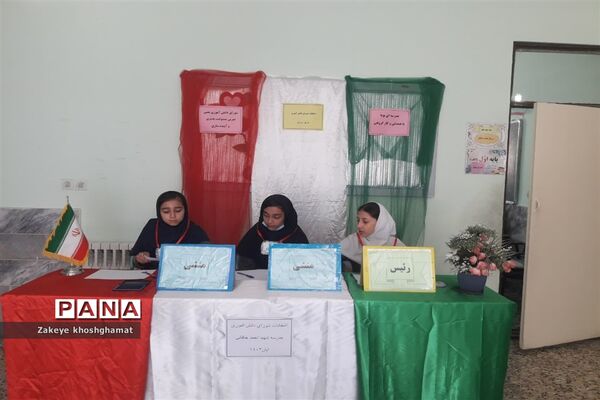 برگزاری انتخابات شورای دانش‌آموزی در مدرسه شهید خاقانی شهرستان شیروان