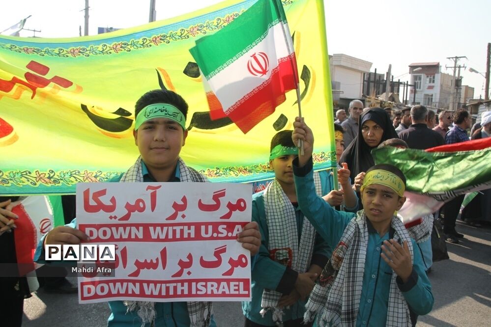 برگزاری راهپیمایی یوم الله 13 آبان در شهرستان بهبهان