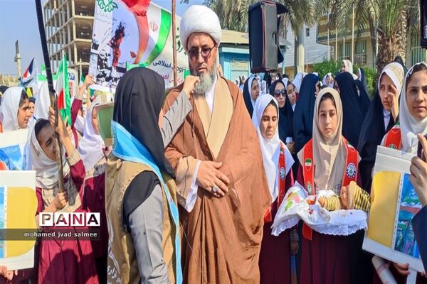 مراسم راهپیمایی  یوم االه 13 آبان در شادگان