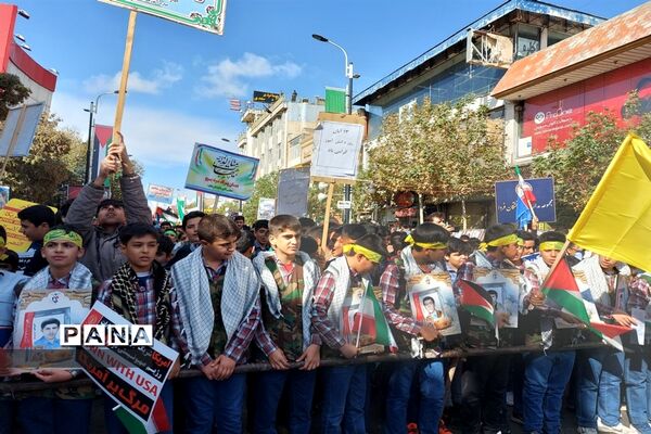 راهپیمایی روز 13آبان در زنجان