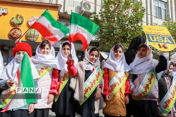 راهپیمایی روز 13آبان در زنجان