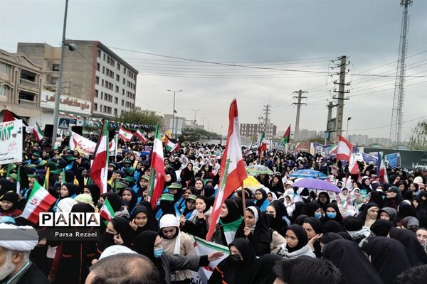برگزاری راهپیمایی ۱۳ آبان در شهرستان ملارد