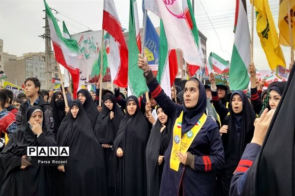 برگزاری راهپیمایی ۱۳ آبان در شهرستان ملارد
