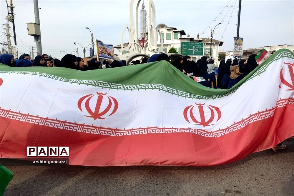 راهپیمایی 13آبان در بابلسر