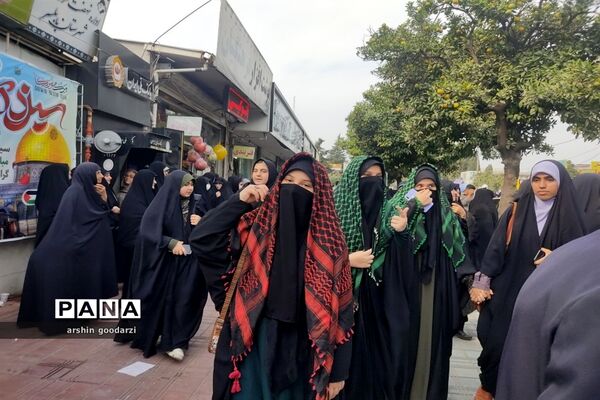 راهپیمایی 13آبان در بابلسر