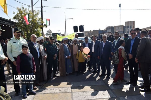 راهپیمائی  یوم الله سیزدهم آبان دربهاباد یزد