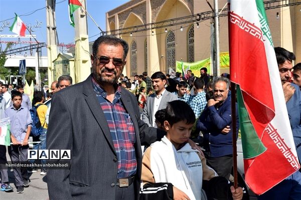 راهپیمائی  یوم الله سیزدهم آبان دربهاباد یزد