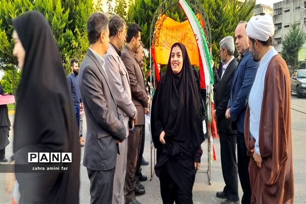 اعزام دانش‌آموزان شهرستان نور به دیار شهدا