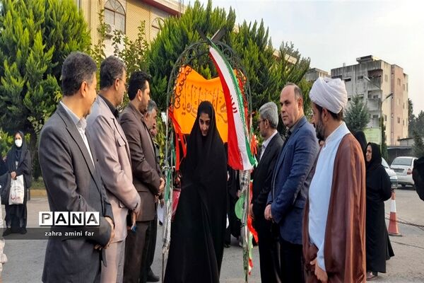 اعزام دانش‌آموزان شهرستان نور به دیار شهدا