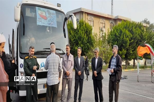 اعزام دانش‌آموزان شهرستان نور به دیار شهدا