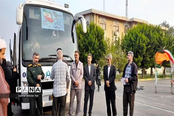 اعزام دانش‌آموزان شهرستان نور به دیار شهدا