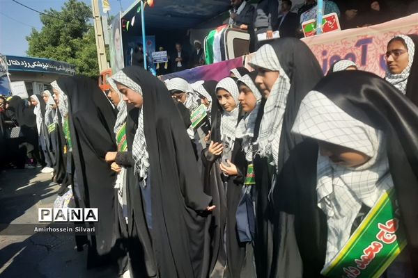 راهپیمایی روز سیزده آبان در جهرم