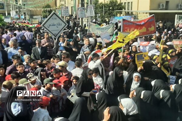 راهپیمایی روز سیزده آبان در جهرم