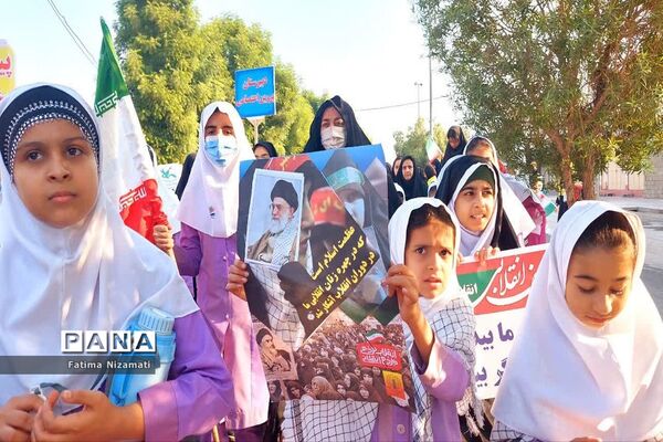 راهپیمایی 13 آبان در شبانکاره