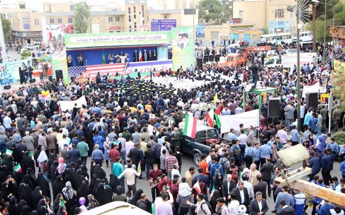 خروش مردم استان سمنان در یوم الله ۱۳ آبان / فیلم