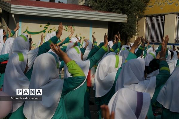 نواختن زنگ استکبارستیزی و پویش فریاد عروسک‌ها در گلوگاه