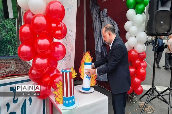 راهپیمایی روز دانش‌آموز و حمایت از مردم مظلوم فلسطین