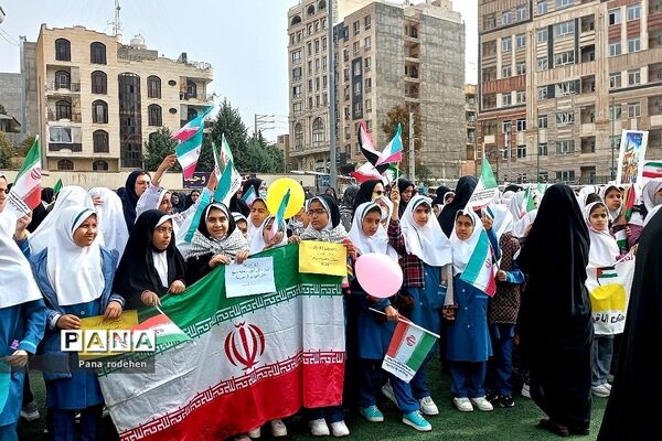 راهپیمایی ۱۳ آبان و روز دانش‌آموز در رودهن