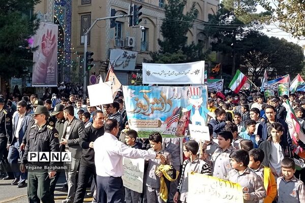 راهپیمایی باشکوه و کم نظیر ۱۳ آبان در شهرستان سبزوار