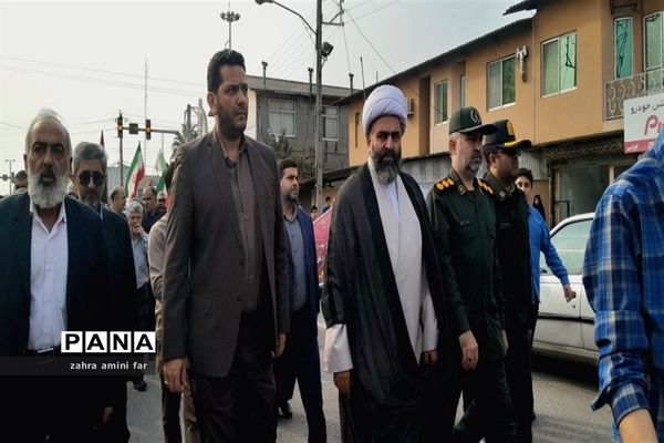 حماسه حضور ۱۳ آبان در نور