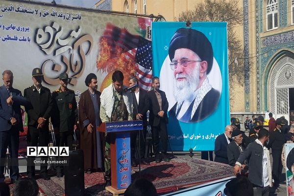 راهپیمایی ۱۳ آبان در بناب