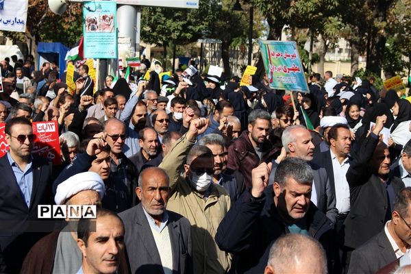 راهپیمایی ۱۳آبان در زنجان