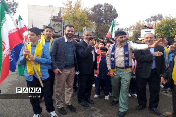 راهپیمایی ۱۳ آبان در بجنورد