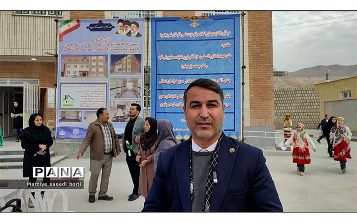 آیین افتتاح دبستان ۹ کلاسه باقرخان ۳/ فیلم