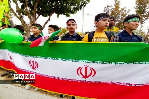راهپیمایی یوم الله ۱۳ آبان ۱۴۰۲ مرکز آموزشی و فرهنگی سما شهرستان شیروان