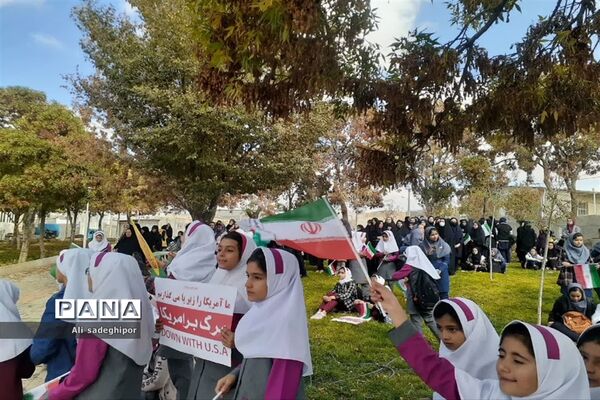 راهپیمایی ۱۳ آبان در شهر تلخاب