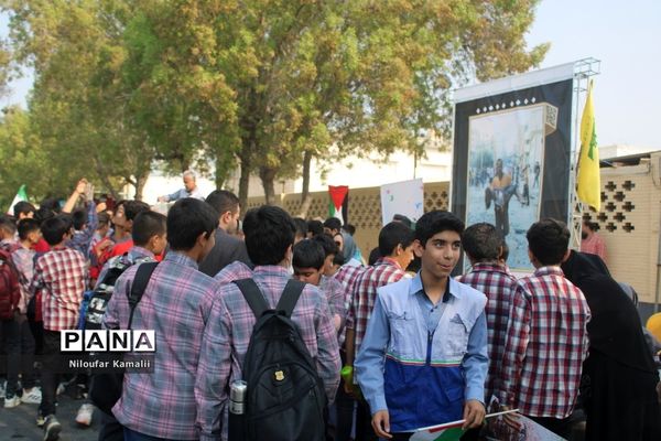 راهپیمایی روز 13 آبان در بوشهر