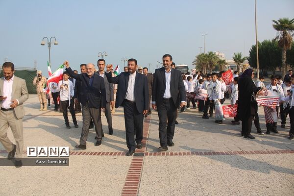 راهپیمایی روز 13 آبان در بوشهر