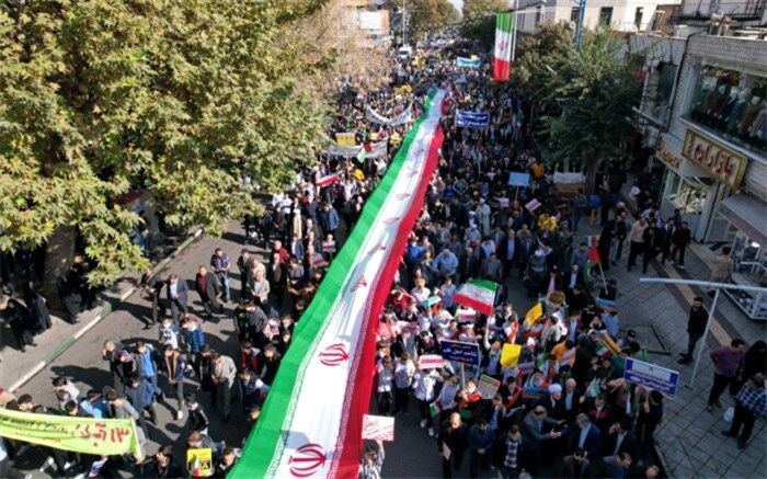 راهپیمایی سیزده آبان در ارومیه/فیلم