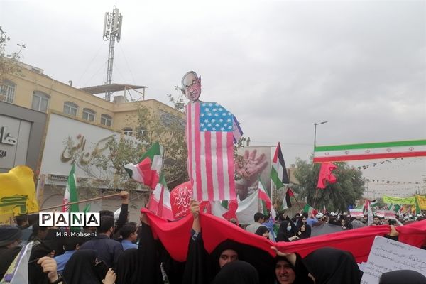 خروش طوفانی مردم قم در راهپیمایی روز ملی مبارزه با استکبار جهانی-1