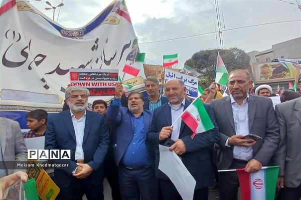 خروش طوفانی مردم قم در راهپیمایی روز ملی مبارزه با استکبار جهانی-1